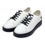 Pantofi dama casual din piele naturala - Aisha Alb GSK3032A